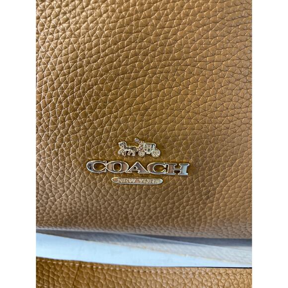 COACH F31507 LARGE BROWN PEBBLED LEATHER CROSSBODY BAG - Picture 6 of 16